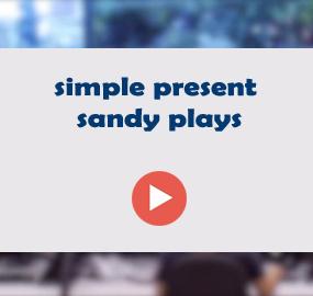 simple present sandy plays