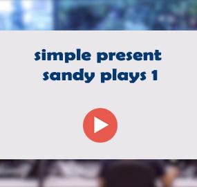 simple present sandy plays 1