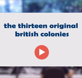 the thirteen original british colonies